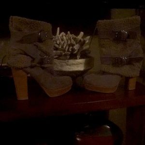 Naughty Monkey Tan Suede Boot size 9